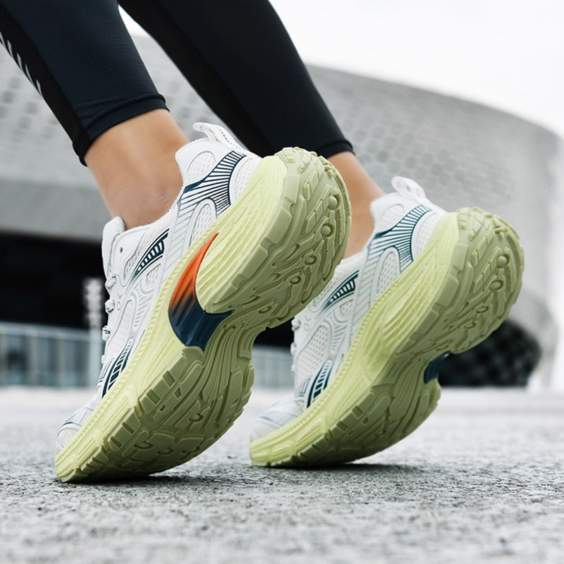 ONKE Autumn Men's Lightweight Breathable Non-Slip Sports Casual Women Thick Sole Shock Absorption Couple Running Dad Shoes GM85