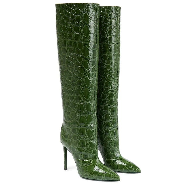 Stonewashed Design Tall Ladies' Footwear Featuring Sharp Toes & Extra Room Fit