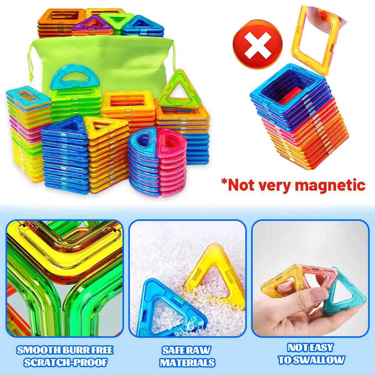 Medium Size Magnetic Building BlockDIY Magnets Toy SetKid Designer Construction Gift for ChildrenBirthday Halloween Gift Toy C250916