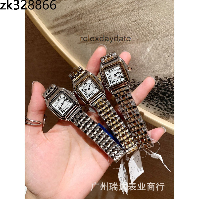 cartierwatch womans High Quality designer watch luxury watches for men women cheetah solid steel strap exquisite butterfly buckle cartierly O4OD