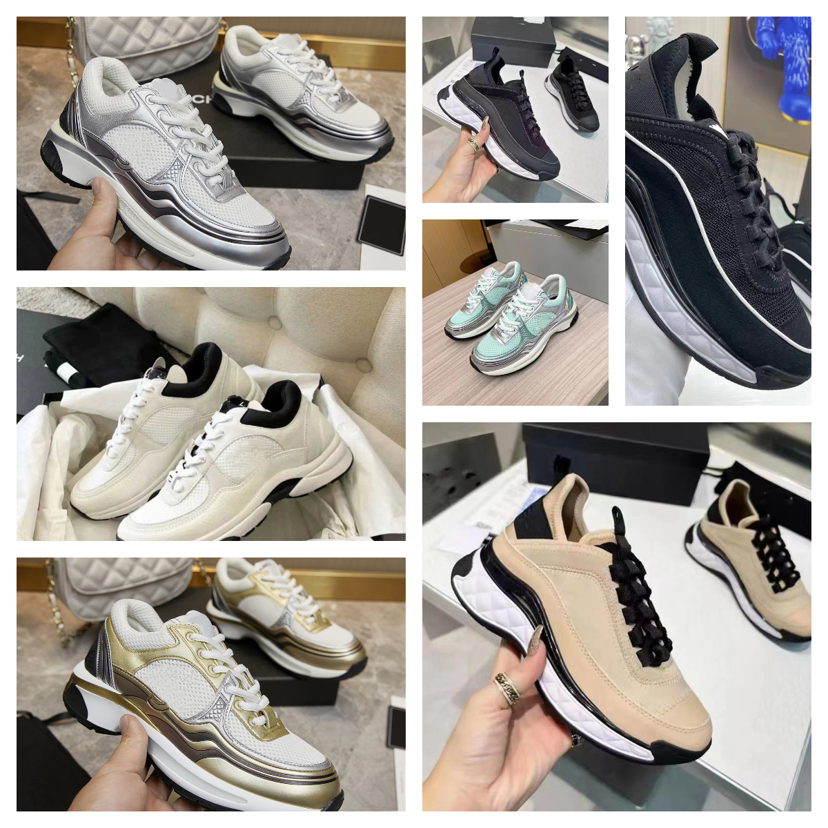 sneakers black white sneakers womens luxury high quality shoes designer shoes Out of Office famous Reflective Lace Up Trainers Silver Mesh Calfskin Nylon schuhe