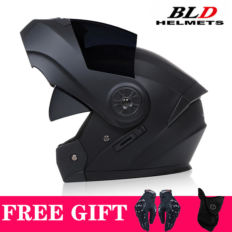 Universal Gifts Motorcross Helmet Men Women Flip Up Scooter Helmet High Strength Full-cover Personality Motorcycle Four Seasons