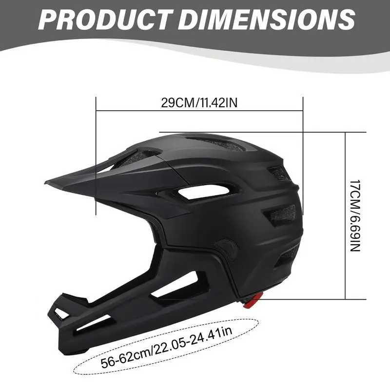 Full Face Mountain Bike Helmet Adult Racing Downhill Mountain Bike Helmet for Mountain Bike Lightweight Adjustable J250916