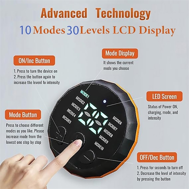 Smart Muscle Toner Abdominal Toning Belt Abs Trainer USB Recharge Body Massager Home Gym Training Fitness Equipment i250915