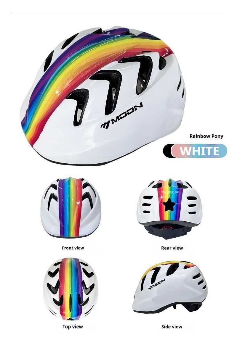MOON Youth Bike Helmet Adjustable Lightweight for Cycling Skate Scooter Breathable Kids Protective Gear with Vents J250916