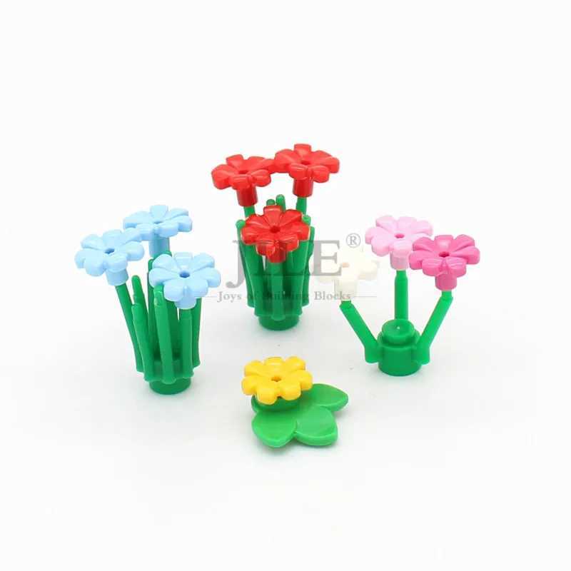 200pcs Moc 32606 Building Blocks Bricks Plant Flower with Bar and Small Pin Hole Compatible Cherry Blossom Tree House Toys C250916