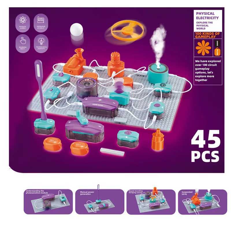 Science and Education Electronic Building Blocks Toys STEM Science Experiment Set Physics Circuit Experiment Handmade C250916