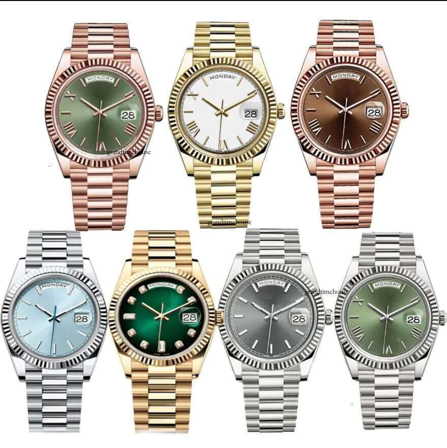 Designer Mens Watches Man Watch Day date AutomaticWristwatch 41mm 2813 Auto Movement Sapphire GlassStainless Steel Presidential Strap Orologio Di Lusso 36mm
