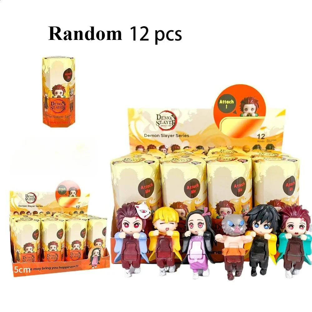 Demon Slayer Hippers Blind Box Mini Action Figures Collectible Decoration Kids Toys Mystery Boxes Children Birthday Gifts 250916
