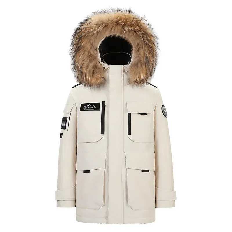 New Winter Mens Hooded Fur Collar Duck High Quty Waterproof Coats Fashion Parkas Male Casual Warm Down Jackets