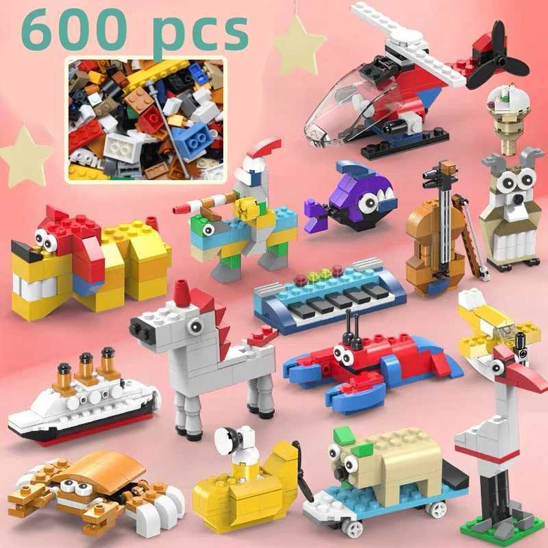 1000 Pcs Parts 500 Pieces Creative Designer DIY Toys Boy Girl Friend Model Building Blocks MOC Classical Bricks Christmas Gift C250916