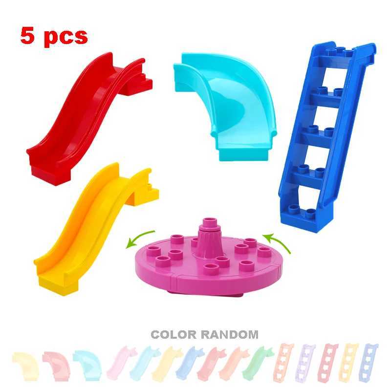 Big Building Blocks Playground Pipeline Parts Slide Ladder Swing Compatible Bricks Sets Baby Assemble Education Montessori Toys C250916