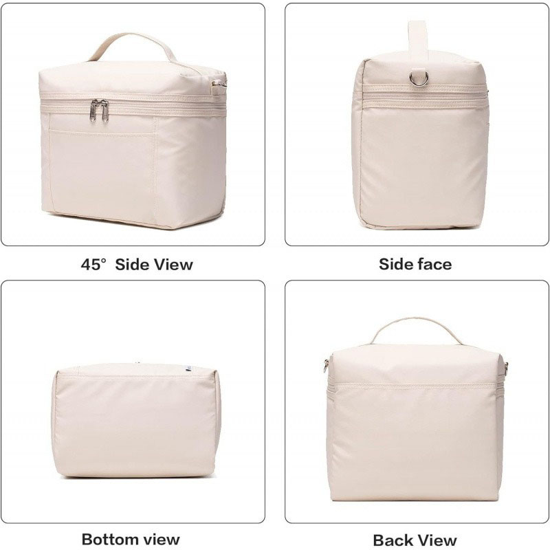 Icedog-insulated lunch bags for women lightweight waterproof cooler bag with nylon exterior thermal lunch box for work, office, picnic outdoor activit