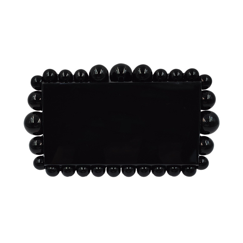 Chic Womens Marbled Design Acrylic Clutch with Glittery Detail Perfect Party Accessory