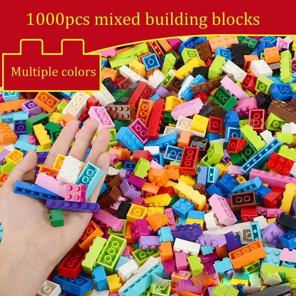 1000 pieces of building blocks city DIY creative building blocks compatible building blocks large base plate educational childre C250916