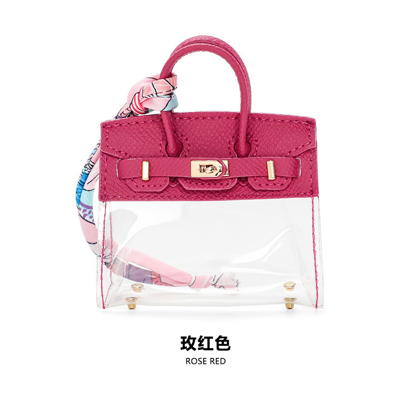 Bestseller Trendy Women's Car Key Bag Cover H-46 Exquisite Mini Handbag Pendant Fashionable Compact Portable ddmytues