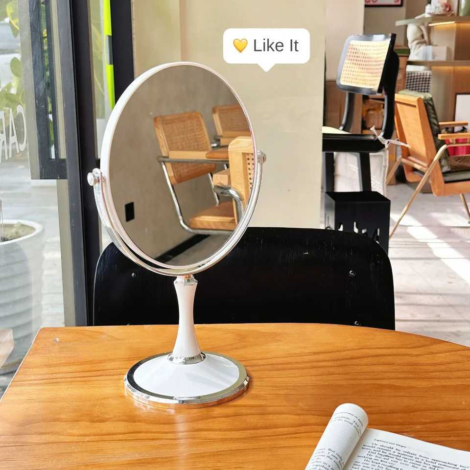 European 360 Degree Rotating Vanity Mirror Princess Mirror Desktop 3x Magnifying Desktop DoubleSided Vanity Mirror C250916