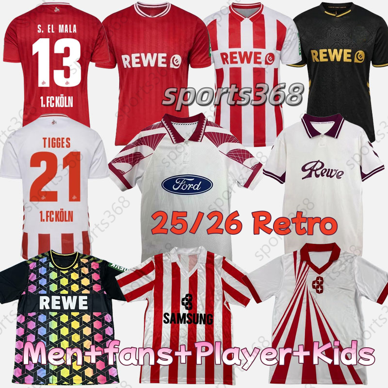 25 26 KOLn fc Soccer jerseys 2025 2026 rainbow MARTEL LJUBICIC WALDSCHMIDT 80 81 82 83 84 85 86 87 91 92 17 18 Koln football shirt KAINZ UTH TLGGES SELKE football jersey