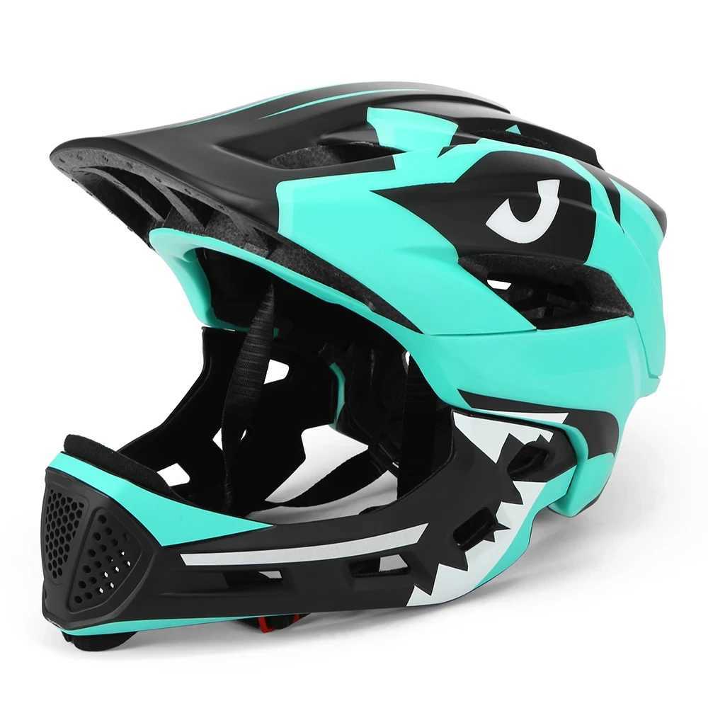 Detachable MTB Kids Cycling Helmet FullFace Protection for Skateboarding Skating Riding J250916