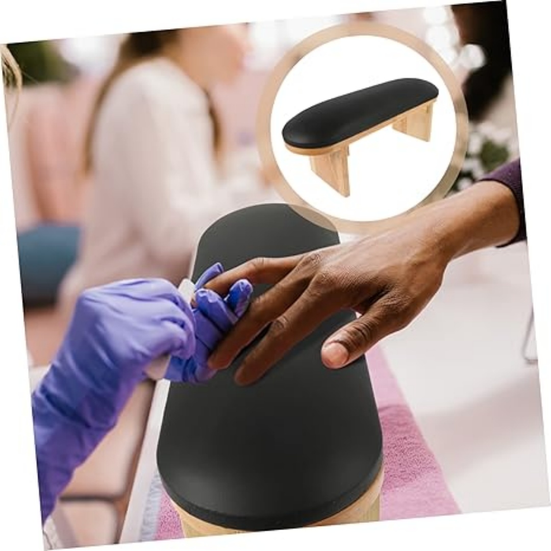 Ergonomic Nail Art Hand Pillow, Manicure Arm Rest Cushion, Comfortable Soft Sponge for Salon and Home Use