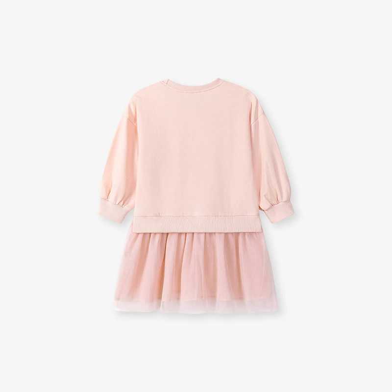 Little maven Animal Rabbit Girls Autumn Dresses Autumn Baby Girls Long Sleeve Dresses Children Casual Dress Kids Mesh Dresses C250916