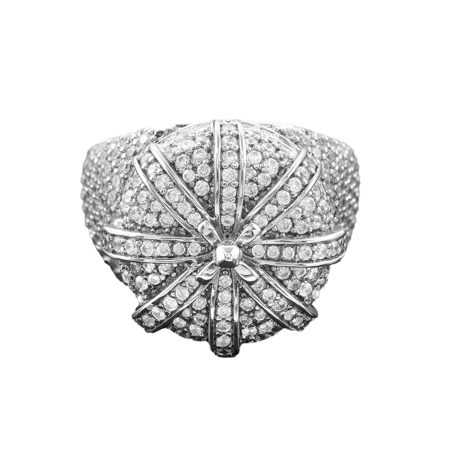 designer ring rings designer for women gold ring Hot selling DiamondStudded Copper Crown Ring Ultra Sparkling Designr Instagram Worthy Hip Hop Ring fo