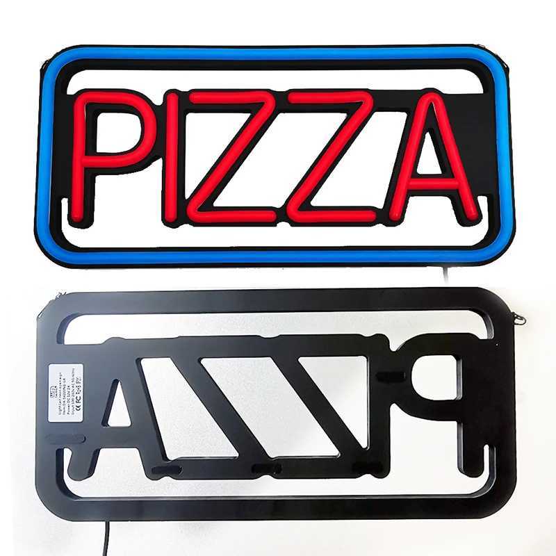 LED Neon PIZZA Sign Bar Club Party Lighted Sign for Shop Hanging Decorative Background Signs Y250916