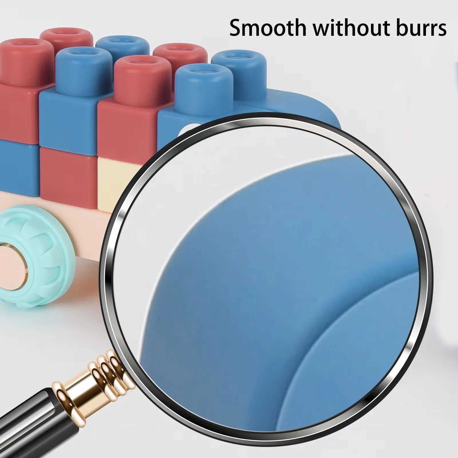 New Upgraded Early Education Puzzle Assembly Toy Chewable And Boiled Large Soft Rubber Building Block DIY Large Size Toy Than C250916