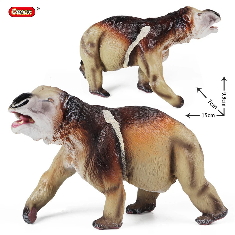 Oenux Prehistoric Wild Animals Simulation Armadillo Doedicurus Sabretooth Model Action Figures PVC Collection Toy For Kid Gift250916