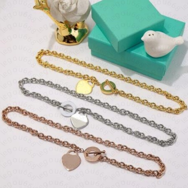 jewelry set 925 Silver Love Necklace+Bracelet Set Wedding Jewelry Heart Pendant Necklaces Bangle Sets 2 in 1 Christmas gift