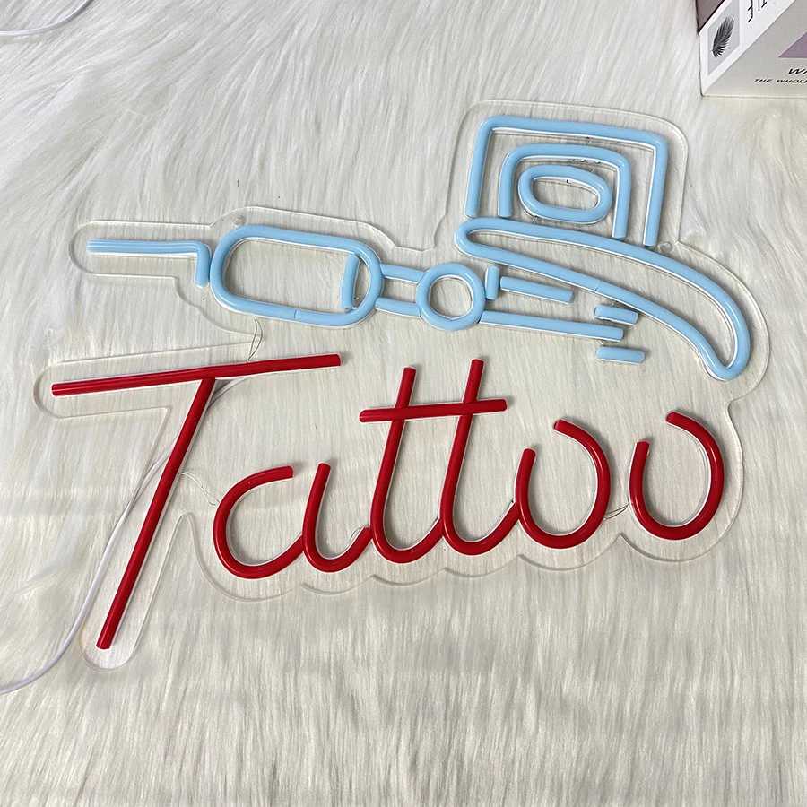 Tattoo Neon SignLED Reusable Neon Signs Tattoo Shop Sign for Tattoo Salon Studio Shop PlaqueGift for Wall DecorUSB Powered Y250916