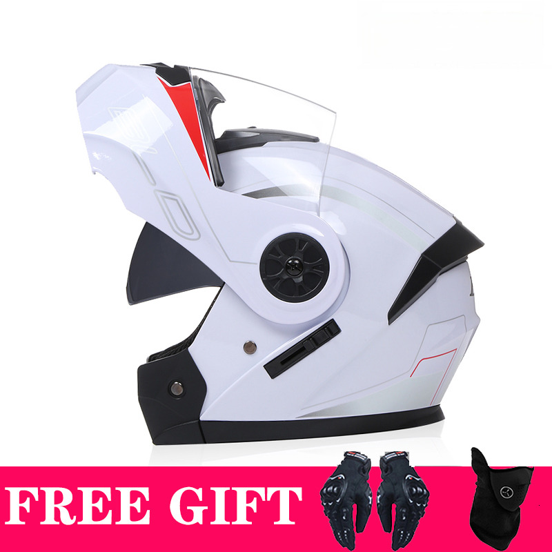 Universal Gifts Motorcross Helmet Men Women Flip Up Scooter Helmet High Strength Full-cover Personality Motorcycle Four Seasons