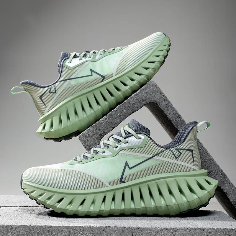 Men's Breathable Mesh Running Shoes for Spring/Summer - Lightweight Cushioned Sneakers