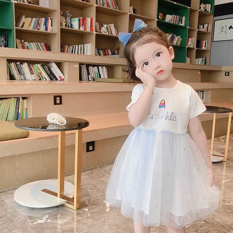 New Childrens Dresses Summer Thin Baby ShortSleeved Yankee Princess Dresses Girls Sarong Girls Skirt Girls Summer Dresses C250916