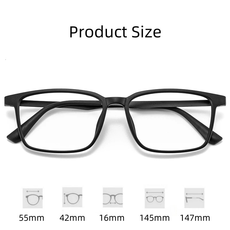 FIRADA Fashion Comfortable Glasses Retro Business Eyewear Square Optical Prescription Eyeglasses Frame For Men A1003250915ww
