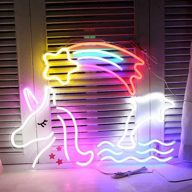 LED Neon Lights Ecommerce Sources Luminous Characters Transparent Back Panel Light Advertising Signs LED Decorative Light Y250916