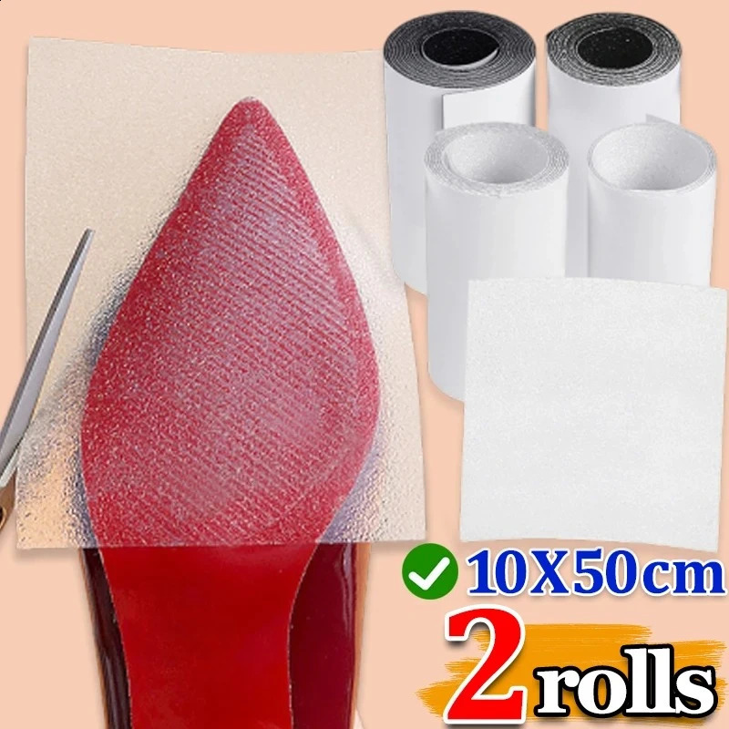 10x50cm Shoes Sole Protector Sticker for High Heels SelfAdhesive Ground Grip Shoe Protective Bottoms Outsole Insoles 250915