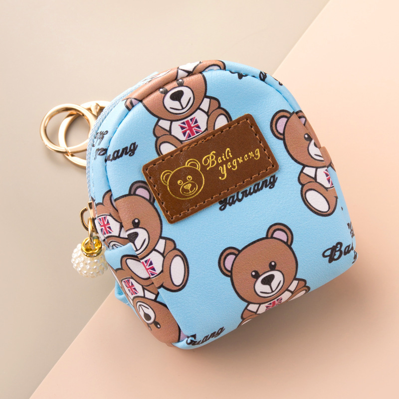 Bestseller Girly Heart Ins fashion Creative Purse Cute Bear Portable Integrated Storage Coin Key Bag ddmytues