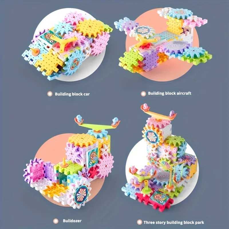 Hot 83263 PCS Electric Gears 3D Puzzle Model Building Kits Plastic Brick Blocks Educational Toys For Kids Children Xmas Gifts C250916