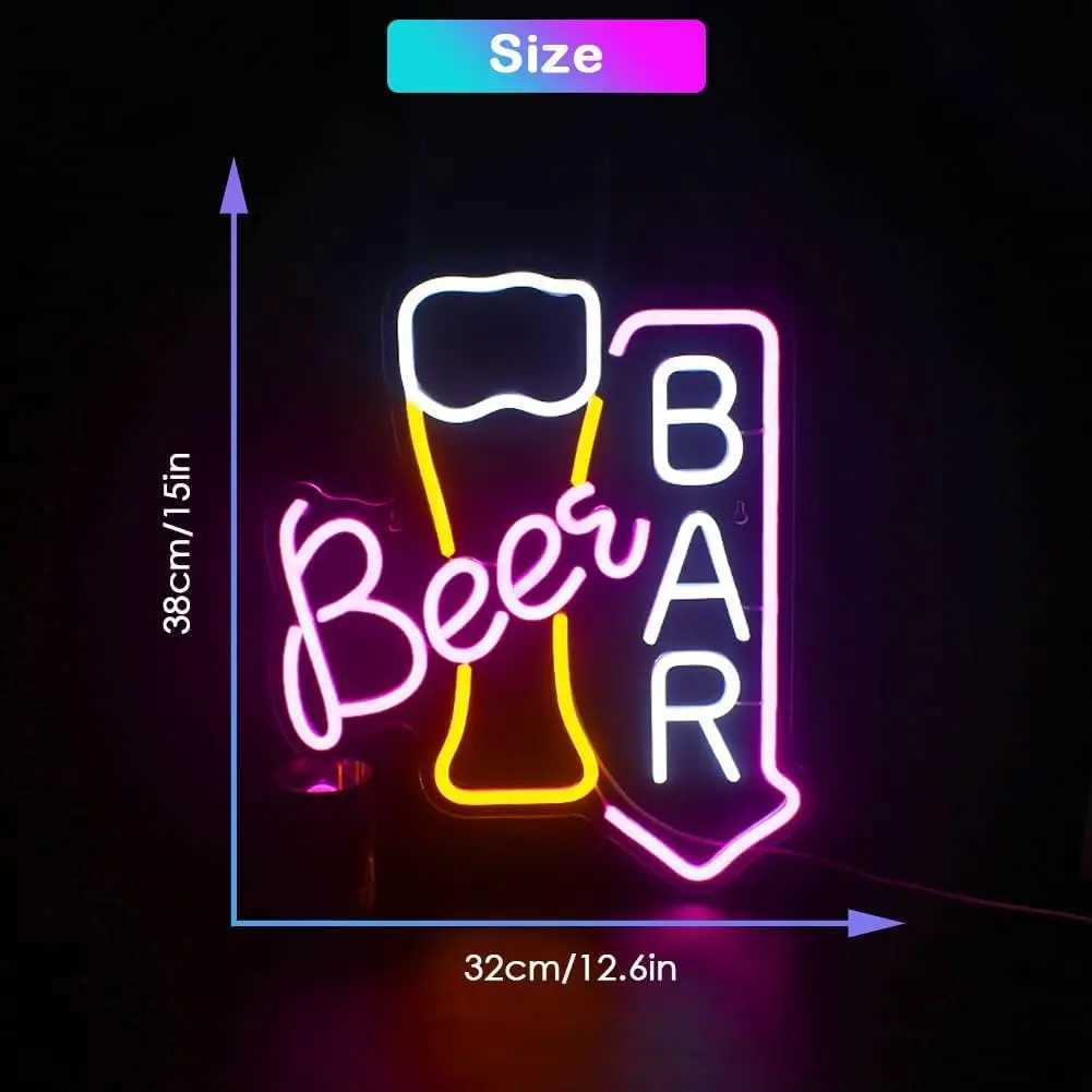1 beer bar neon sign LED neon light home bar restaurant mens cave coffee shop small bar club party decoration gift Y250916