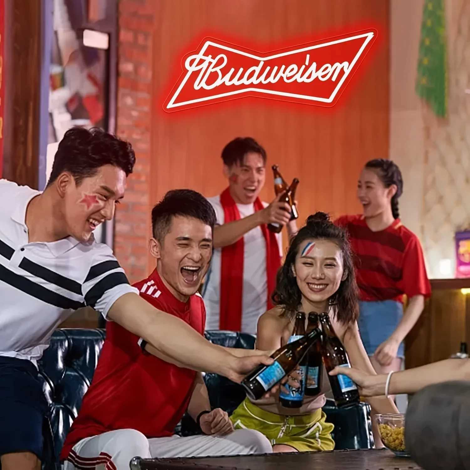 budweiser beer bar Neon Signs Bar Neon Beer Light Sign for Wall Decor for Man Cave Bedroom Shop Beer Club Pub Bistro Y250916