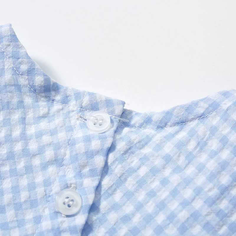 Little maven Girls Sundress Kids Clothes Sleeveless Dress Children Vestidos Plaid Animal Applique Embroidery Cute Girls Dress C250916