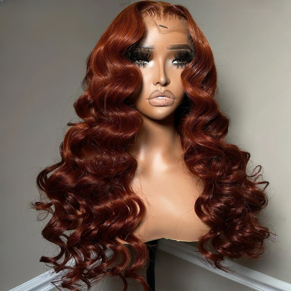 Ginger Wig 180 Density Deep Wave Frontal Wig Brazilian Curly Wig Water Wave Lace Front Wigs Simulation Human Hair Wigs Wear And Go For Women Pre Pluck
