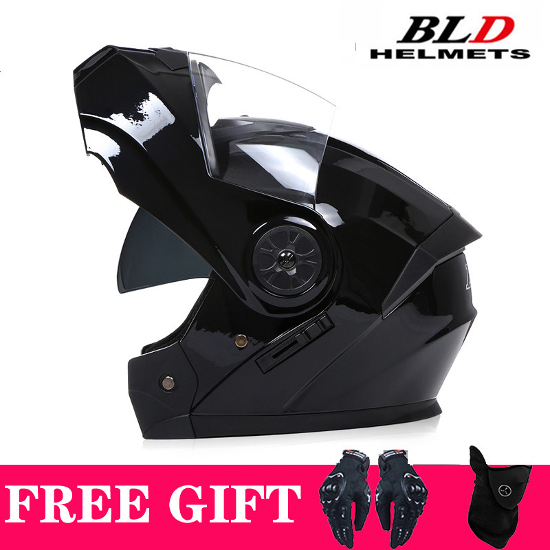 Universal Gifts Motorcross Helmet Men Women Flip Up Scooter Helmet High Strength Full-cover Personality Motorcycle Four Seasons