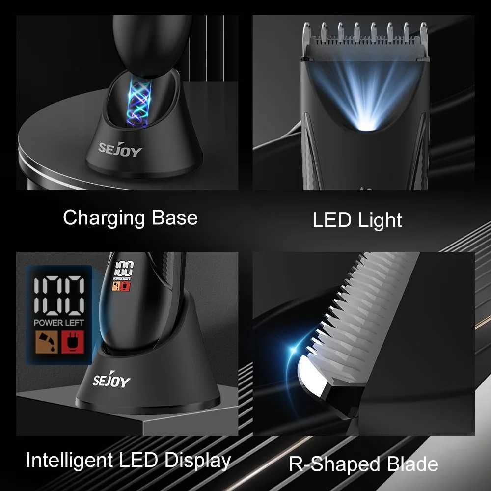 Sejoy Body Hair Trimmer for Men Bikini Electric Trimmer Groin Body Shaver Groomer Arm Beard Razor RechargeableT251120