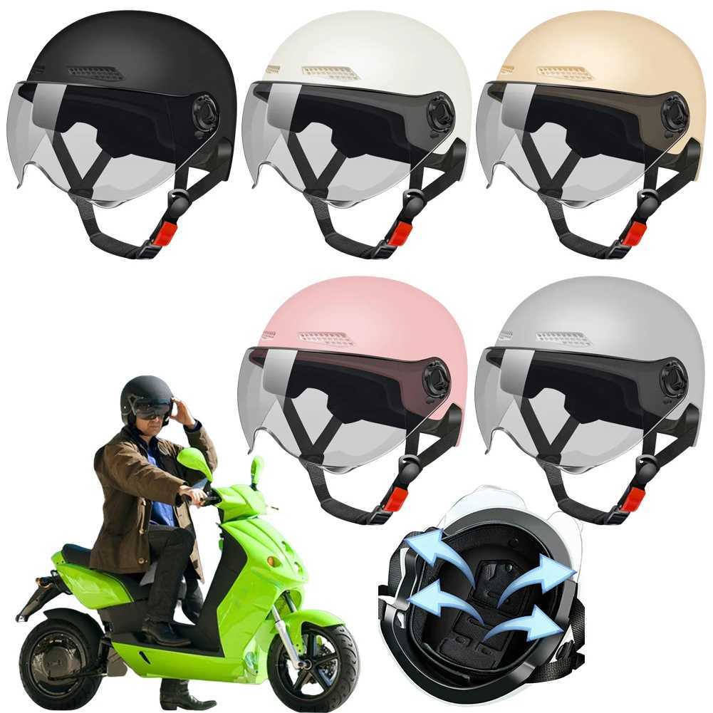 Electric Bike Helmet Cycling Safety Helmet Adjustable Lightweight Bicycle Helmet Breathable Detachable Lining for Summer J250916