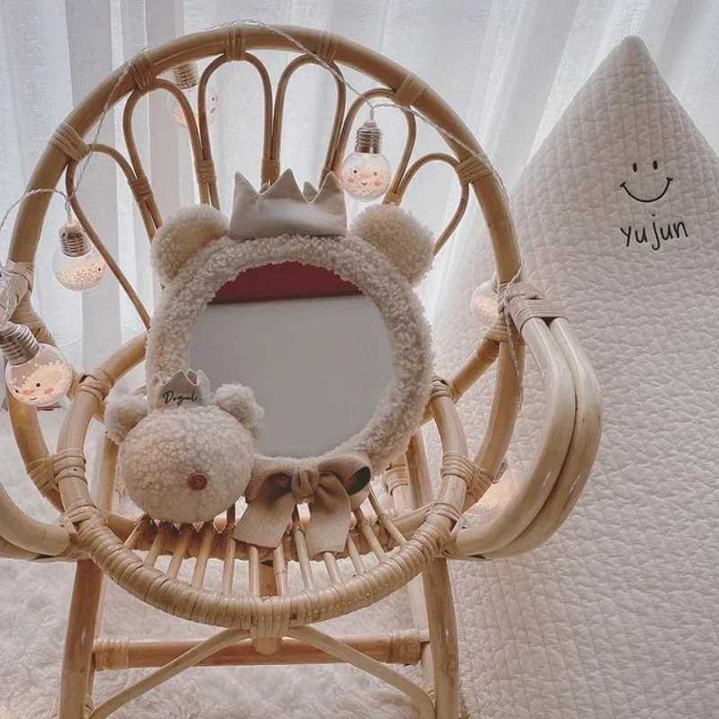 Baby Child Reflector Korean Ins Bear Crown Mirror Childrens Room Clothing Store Decoration Pendant Photo Studio Shooting Mirror C250916