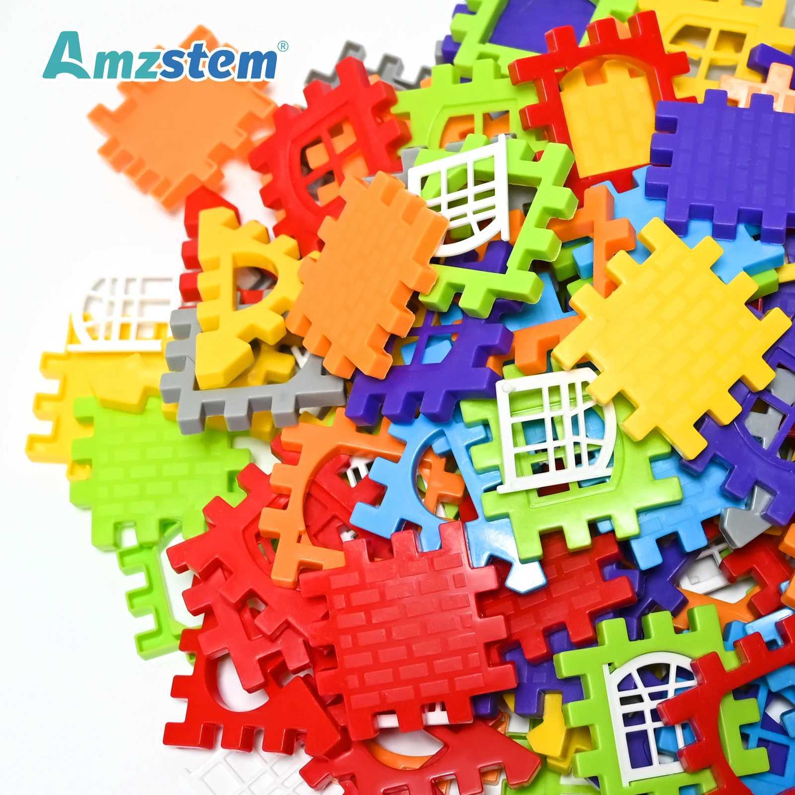 14025PCS Large Scale House Building Blocks Simulation Window Design Construction Set Kindergarten Toys For Boys And Girls Gift C250916