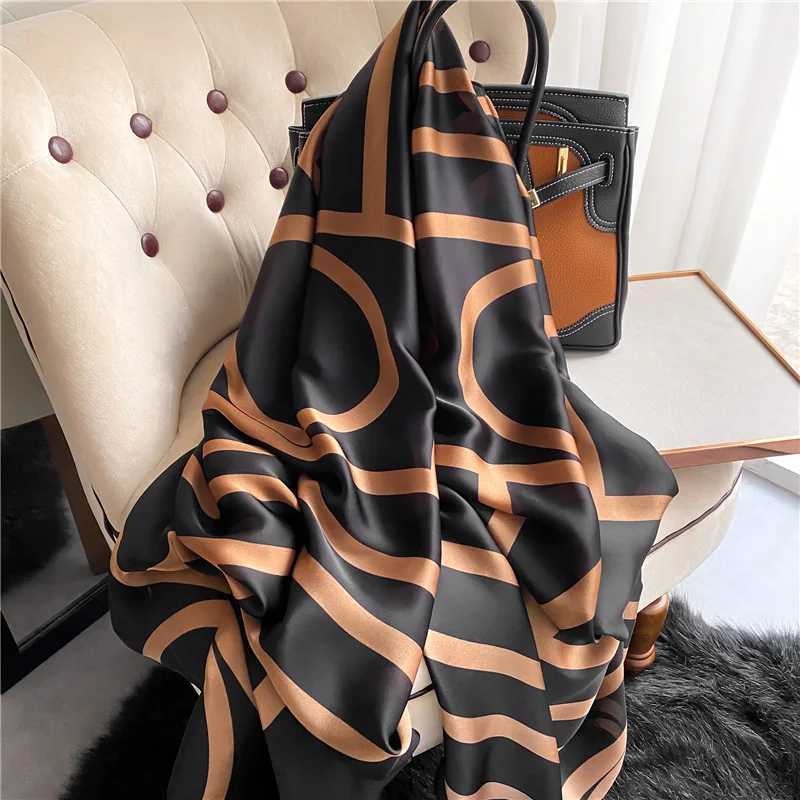 Spring Scarf Wens Luxury Design Polter Material Smooth Scarf Soft Shawl Beach G250912
