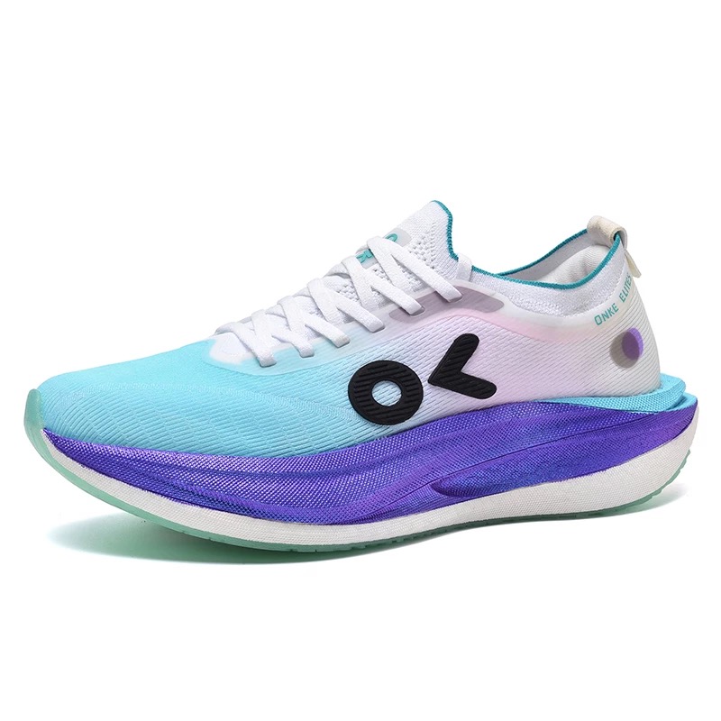 ONKE Women's Autumn Lightweight Breathabe Carbon Pate Running Men's Non-Sip Wear-Resistant Cushioning Coupe Sports Shoes Utra-Light